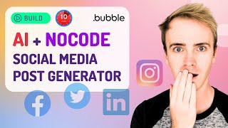 Build a nocode AI social media post generator in 10 mins thumbnail