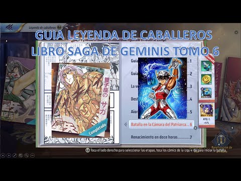 🔱Guía Leyenda de Caballeros🔱 - Libro de SAGA - Camara del Pope - Tomo 6 Saint Seiya Awakening