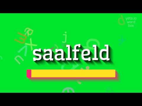 SAALFELD - HOW TO SAY SAALFELD?
