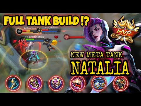 TOP GLOBAL NATALIA FULL TANK WITH A BLAST !! - Mobile Legends