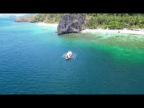Papaya Beach / The best beach in El Nido / Philippines / visual experience with DJI mini 3 Pro