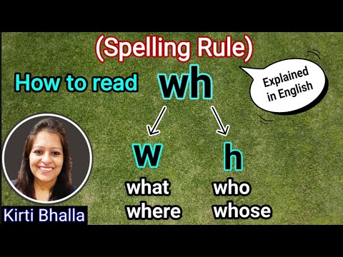 How to read 'wh' words (Explained in English) | Sound of wh/ Spelling Rules/ English online classes