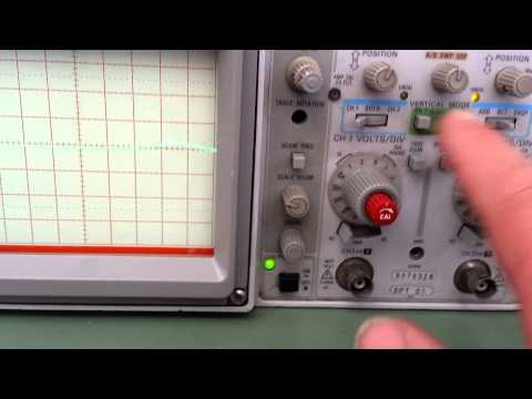 Tektronix 2235 first sign of life pt2
