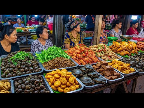 Delicious Street Food at Oudong Mountain Resort | Phnom Oudong, Cambodia (4K)