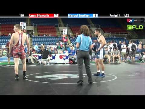 Cadet 170 - Aaron Ditsworth (Illinois) vs. Michael Snediker (Washington)