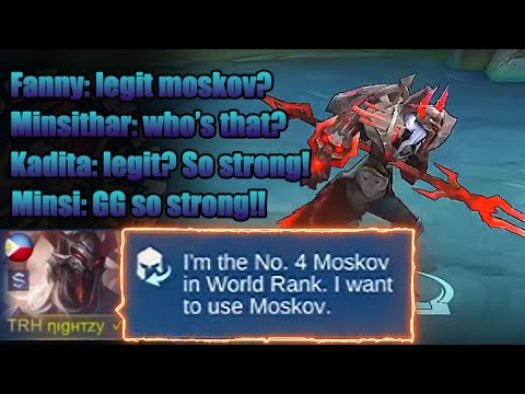 TOP GLOBAL MOSKOV GAMEPLAY! THEY ASKED IF I'M LEGIT AFTER WITNESSING MY SKILLS! - MLBB