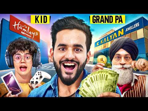 I Gave Rs2,00,000 to a Young Boy VS Old Man to spend in 60 Minutes Challenge😍