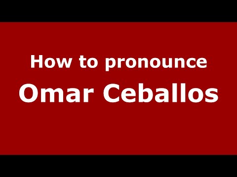 How to pronounce Omar Ceballos (Mexico/Mexican Spanish) - PronounceNames.com
