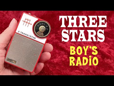 Vintage transistor radio - The stylish 'Three Stars' boy's radio (2 transistor) - collectornet.net