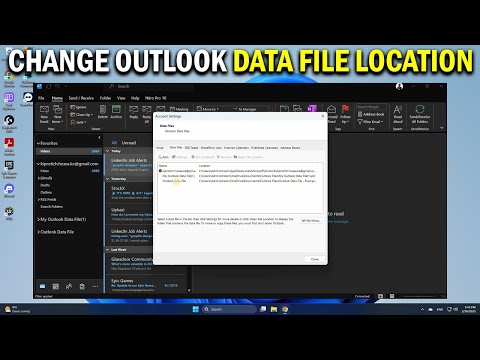 How To Change Outlook Data File Location to Another Folder - Easy Fix