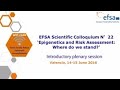 Epigenetics and risk assessment: EFSA’s scientific colloquium charts way ahead – Plenary session
