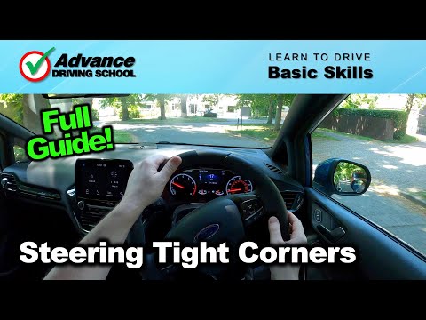 The Best Way To Steer Around Tight Corners  |  Basic Driving Skills