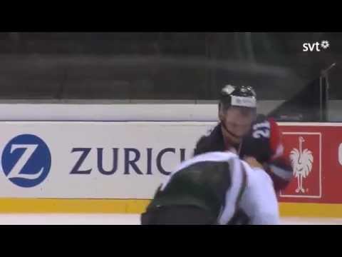 CHL: Tim Traber (Geneve Servette) Fight!