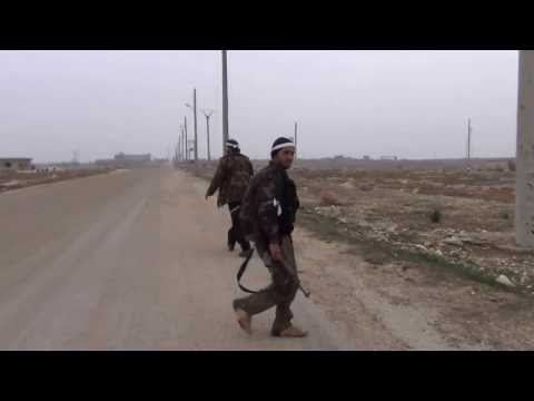 انتشار مقاتلي تجمع ثوار الأتارب داخل الفوج 46 أثناء معارك تحرير الفوج من تنظيم داعش