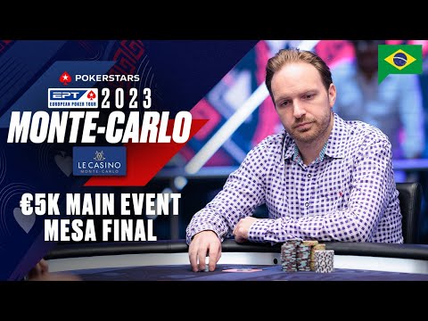 €5K MAIN EVENT – MESA FINAL: EPT Monte-Carlo 2023 ♠️ PokerStars Brasil