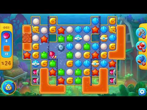 [FISHDOM Walkthrough] Level 6411 (Qua màn - Fishdom)