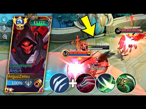ARGUS ATTACK SPEED CRITICAL BUILD TO BEAT STRONG HEROES! BEST BUILD TO DIVE UNDER TOWER!!!