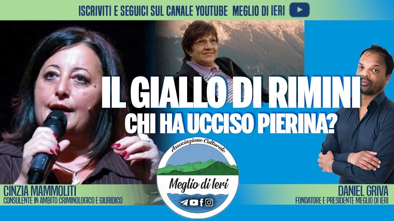 Chi ha ucciso Pierina Paganelli? - CINZIA MAMMOLITI - Criminologa