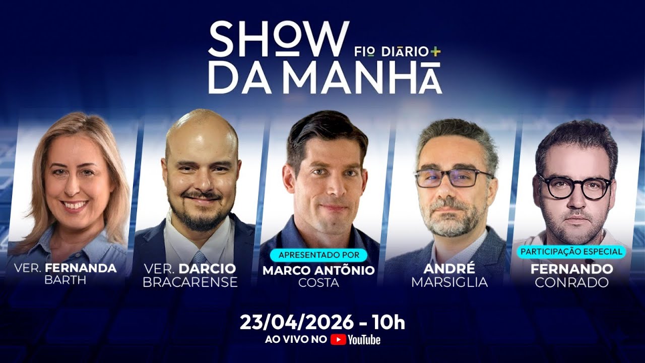 SHOW DA MANHÃ -  CASO MASTER ASSOMBRA LULA - O FIM DA 6X1 E DO BRASIL - 23/04/2026