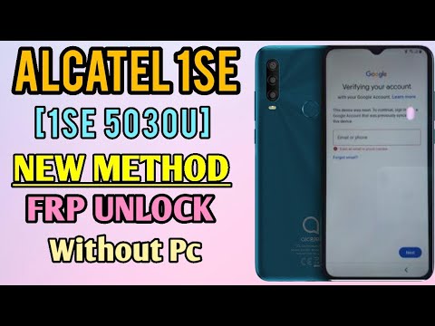 Alcatel 1SE 5030U FRP/Google Lock Bypass (Andriod 10 Latest Security 2023) Without PC
