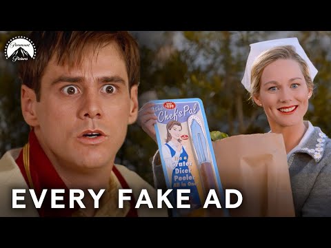 Thumbnail of the video: Every Time Jim Carrey Spots a Creepy Fake Ad
