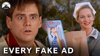 Video trailer för Every Time Jim Carrey Spots a Creepy Fake Ad