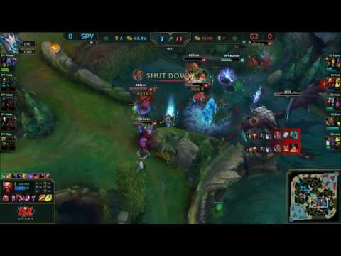 SPY vs G2 - Last Teamfight of Game 1 EU LCS Final
