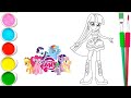 Equestria Girl Twilight Sparkle Colouring Mylittlepony Twilightsparkle