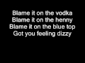 blame it on the alcohol-glee cast with lyrics 