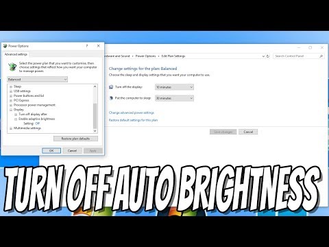 How To Turn Off Auto Brightness In Windows 10 Tutorial
