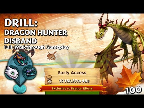 Dragon Hunter Disband (Drill) — Gauntlet Event Full-Walkthrough Gameplay | Dragons: Rise of Berk