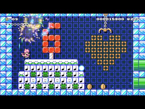 [6YMM] Frostfrog Frolic by Pinktops [Super Mario Maker 2]