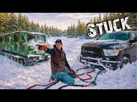 Snow Camping Gone Wrong!  Can The Hagglunds Handle It’s First Rescue?