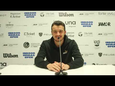 Conferência de Imprensa Fábio Coelho — 1RQ Indoor Oeiras Open 1 2023
