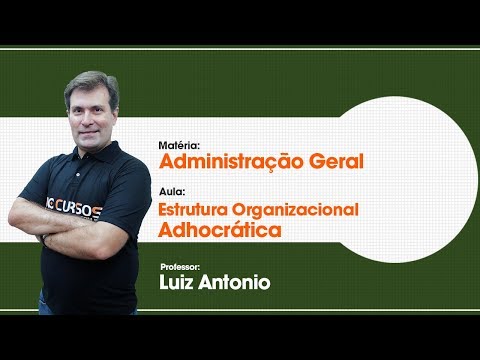 Aula Grátis de Administração - Estrutura Organizacional - Adhocrática - Isolada - 33/42