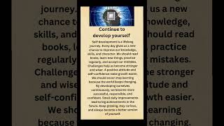 continue to develop yourself #trending # english