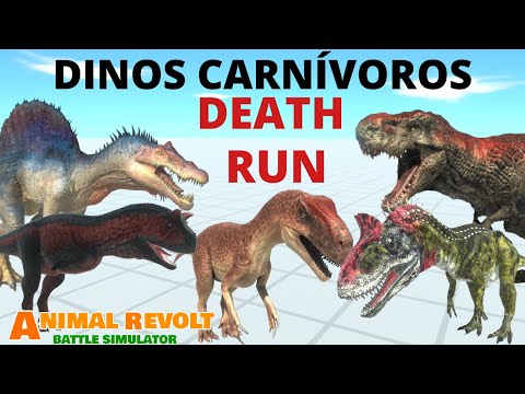 Dinossauros Carnívoros Death Run   Animal Revolt Battle Simulator