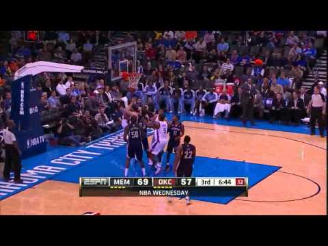 Kevin Durant 34 points 10 rebounds (nice dunk) vs Memphis Grizzlies full highlights 11/14/2012 HD