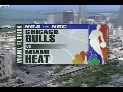 NBA On NBC - Bulls @ Heat 1997 ECF Game 4 Highlights