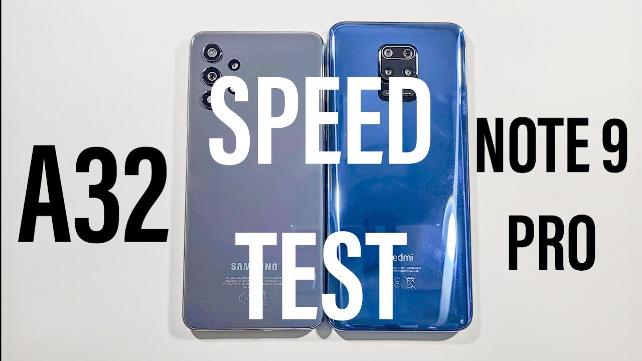 Samsung A32 vs Xiaomi Note 9 Pro Speed Test