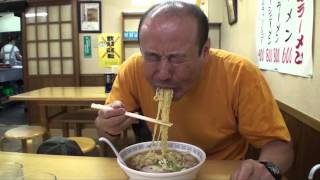 preview picture of video 'Gourmet Report:Kitakata Ramen Fukushima,Japan グルメレポート 行列しないが本場の味'