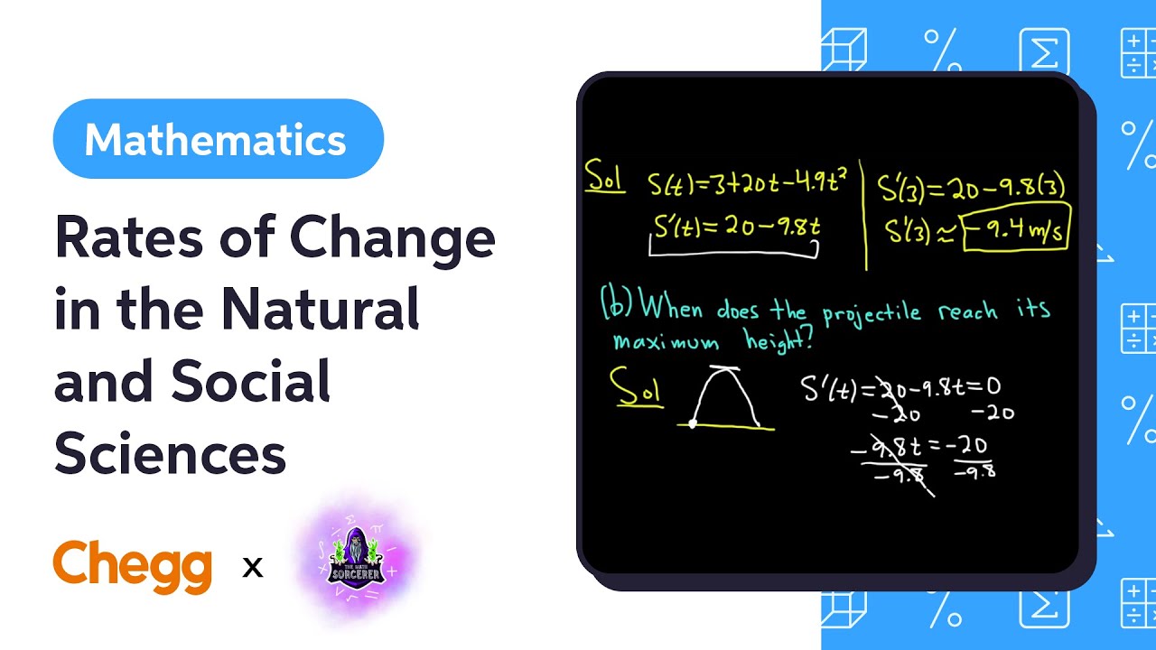 Rates of Change in the Natural and Social Sciences Ft. The Math Sorcerer