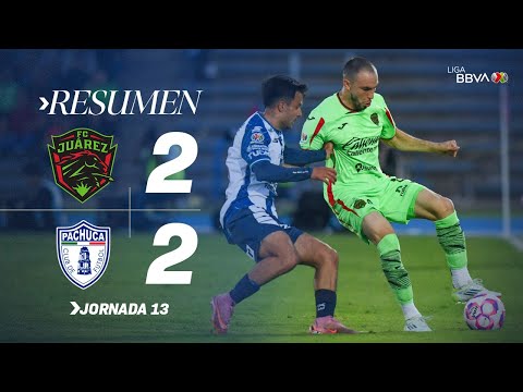 JUÁREZ 2-2 PACHUCA J13 | Los cartones terminaron empatados en la frontera | Apertura 2025