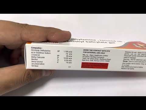 Diclofenac Diethylamine , Linseed Oil , Menthol & Methyl Salicylate Gel