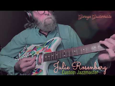 Julie Rosenberg Custom Guitars Custom Art Jazzmaster 2019 - Custom Original Rt image 13