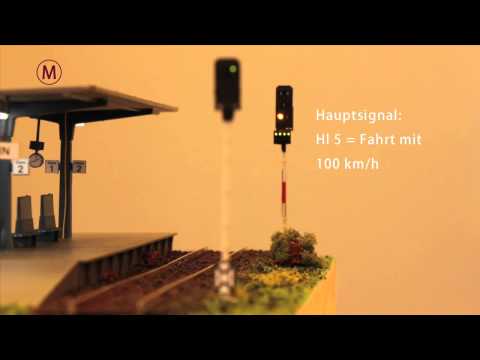 Haltepunkt Deutsche Reichsbahn - Signalbilder, Train Stop Deutsche Reichsbahn - Signal Aspects