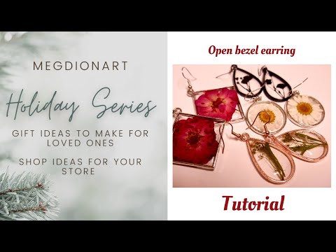 Resin Open Bezel Earring Tutorial | How to Make Open Bezel Resin Earrings
