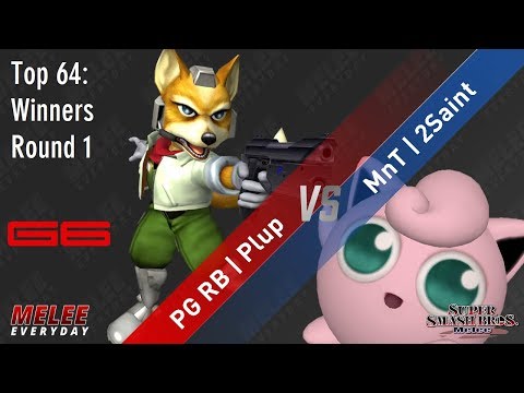 Genesis 6 - PG RB | Plup (Fox) vs. MnT | 2Saint (Jigglypuff) - SSBM - Top 64 - WR1