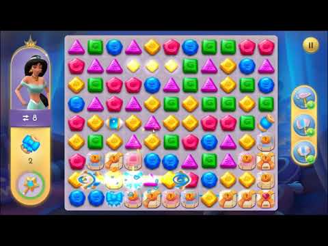 Disney Princess Majestic Quest Level 346 - NO BOOSTERS 👸 | SKILLGAMING ✔️