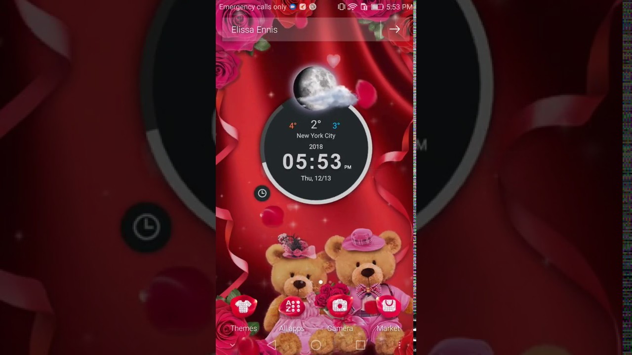 3D Love Bear Couple Theme